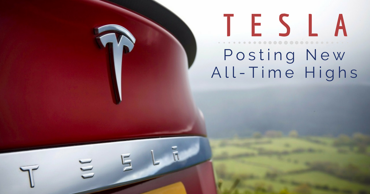 Tesla Posts New All Time High
